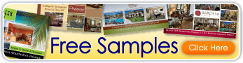 Free apartment postcard and brochure samples