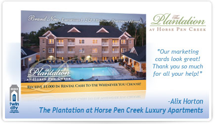 The Plantation at Horse Pen Creek Postcard Testimonial