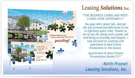 Leasing Solutions Business Card Testimonial