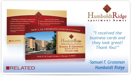 Humboldt Ridge Business Card Testimonial