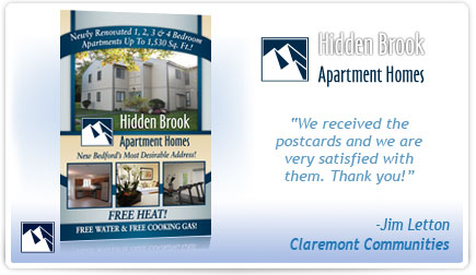 Claremont Communities / Hidden Brook Apartment Homes Postcard Testimonial